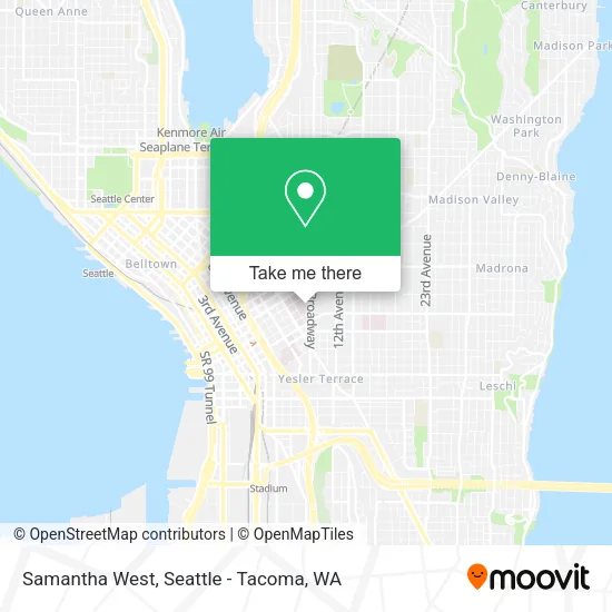 Samantha West map