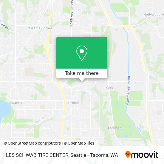 LES SCHWAB TIRE CENTER map