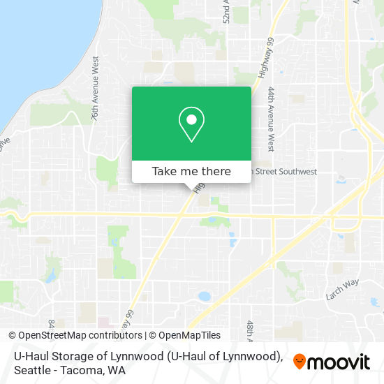 U-Haul Storage of Lynnwood map