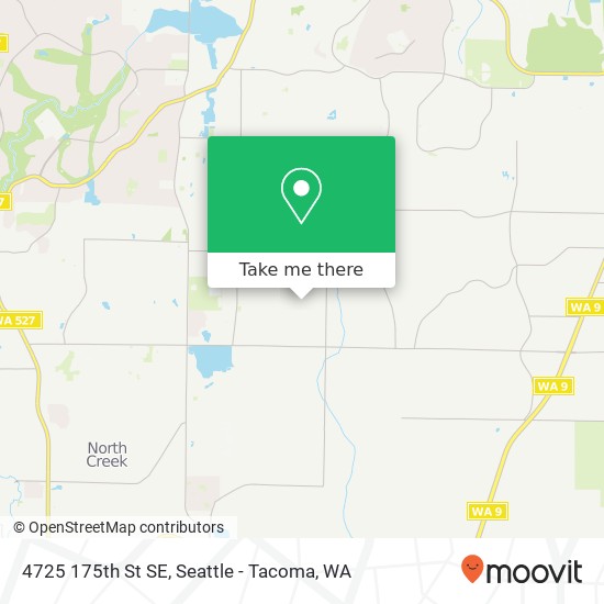 Mapa de 4725 175th St SE, Bothell, WA 98012