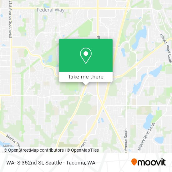 Mapa de WA- S 352nd St