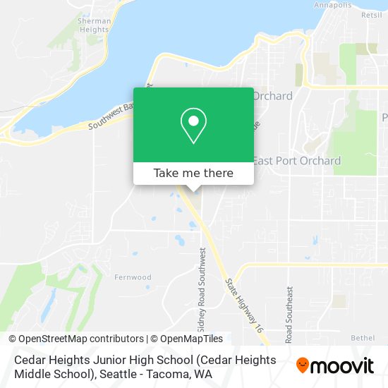 Mapa de Cedar Heights Junior High School (Cedar Heights Middle School)