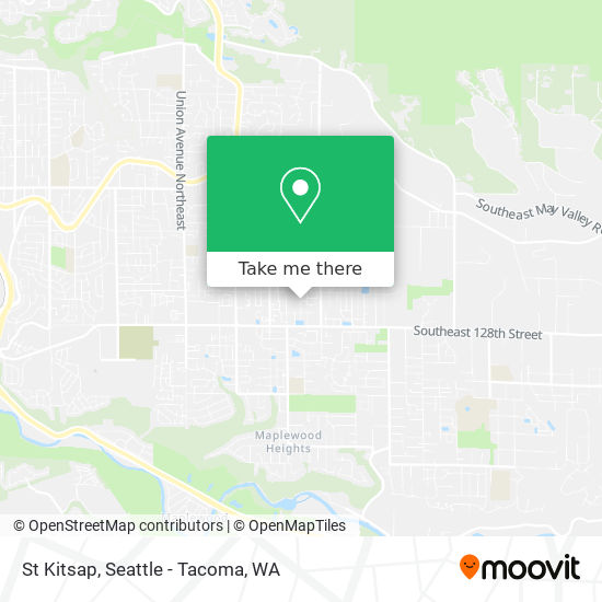 St Kitsap map