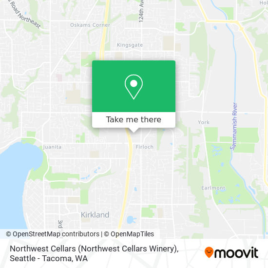 Mapa de Northwest Cellars (Northwest Cellars Winery)