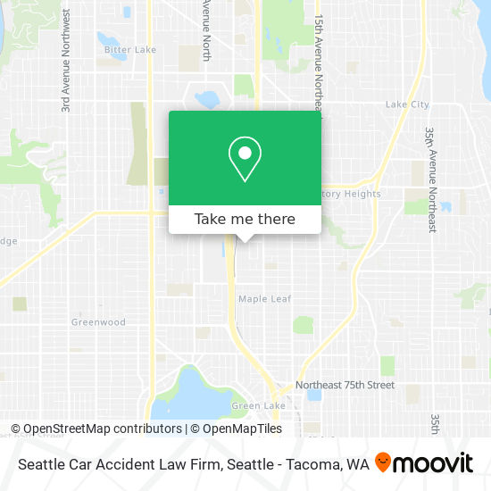 Seattle Car Accident Law Firm map