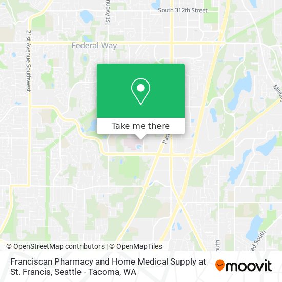 Mapa de Franciscan Pharmacy and Home Medical Supply at St. Francis