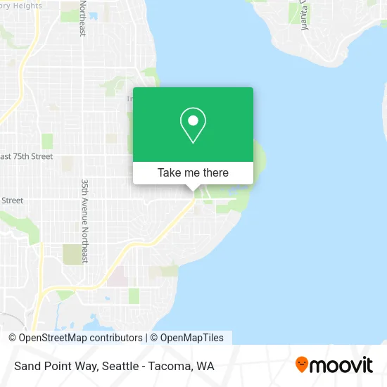 Sand Point Way map