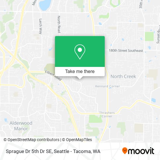 Mapa de Sprague Dr 5th Dr SE, Bothell, WA 98012