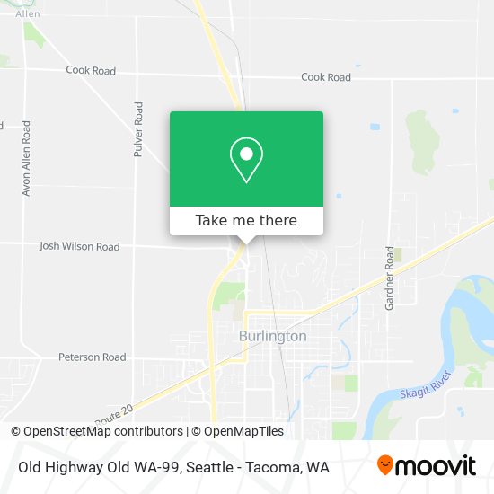 Old Highway Old WA-99 map