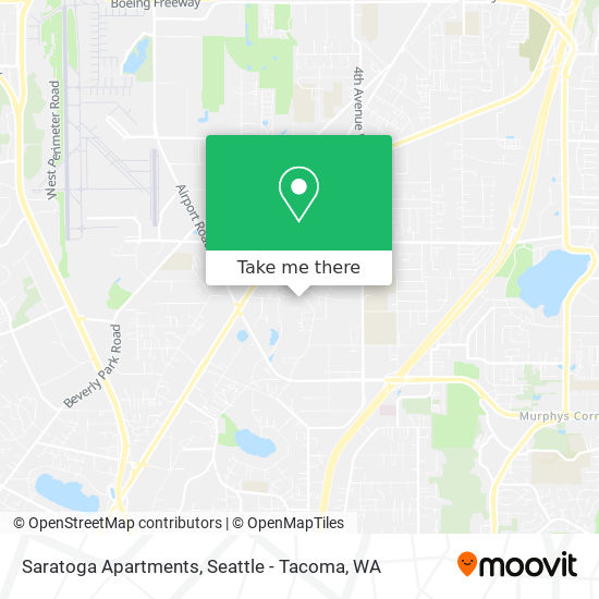 Saratoga Apartments map