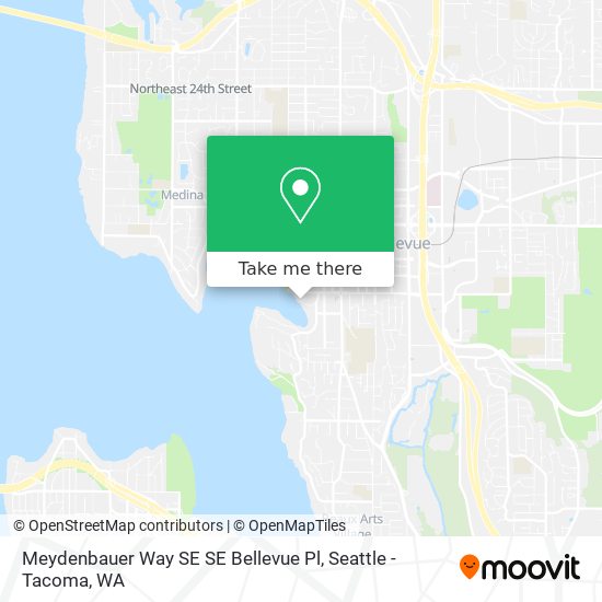 Meydenbauer Way SE SE Bellevue Pl map