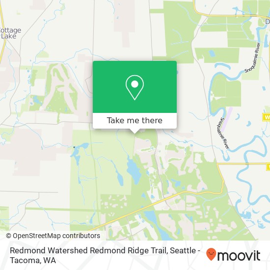 Mapa de Redmond Watershed Redmond Ridge Trail, Redmond, WA 98053