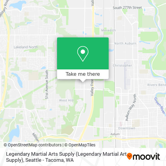 Mapa de Legendary Martial Arts Supply