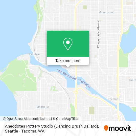 Mapa de Anecdotes Pottery Studio (Dancing Brush Ballard)