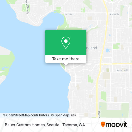 Bauer Custom Homes map