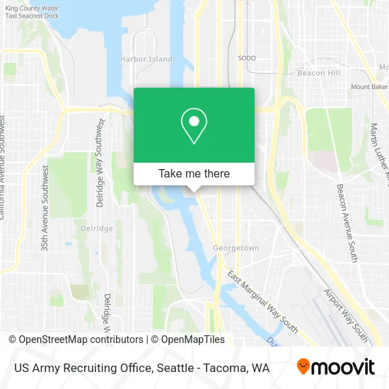 US Army Recruiting Office map