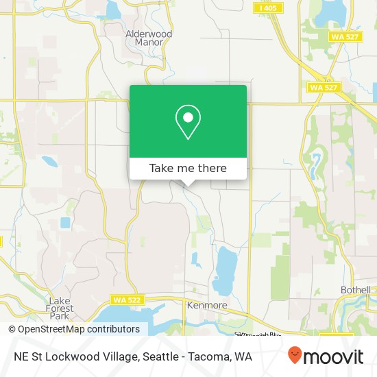 Mapa de NE St Lockwood Village, Kenmore, WA 98028