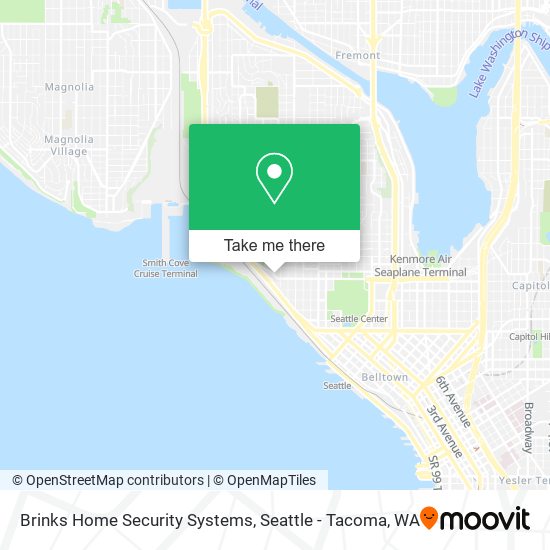 Brinks Home Security Systems map