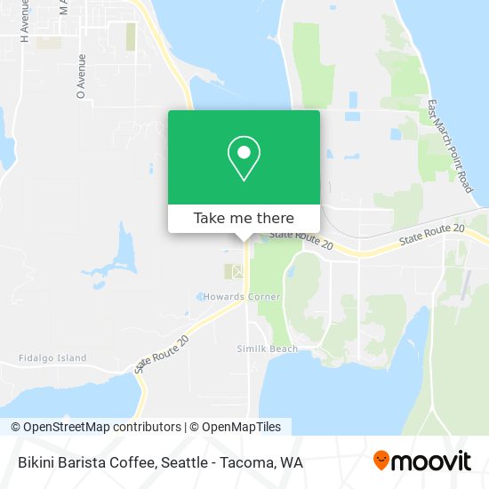 Bikini Barista Coffee map