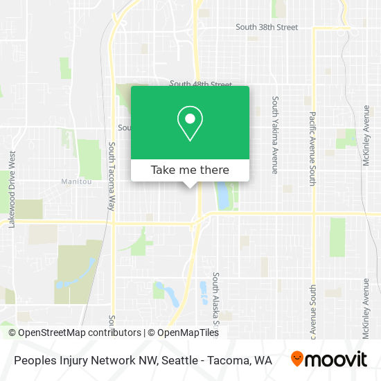 Mapa de Peoples Injury Network NW