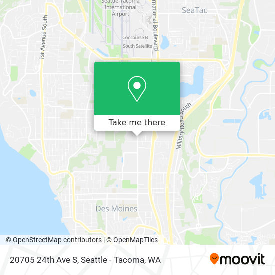 Mapa de 20705 24th Ave S