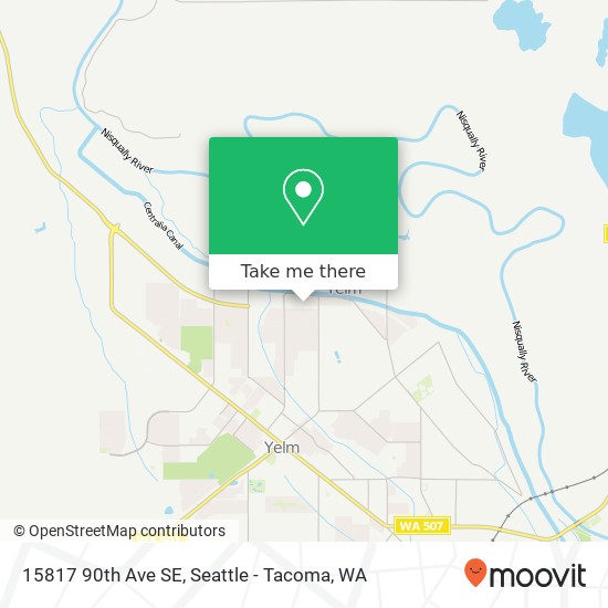 Mapa de 15817 90th Ave SE, Yelm, WA 98597