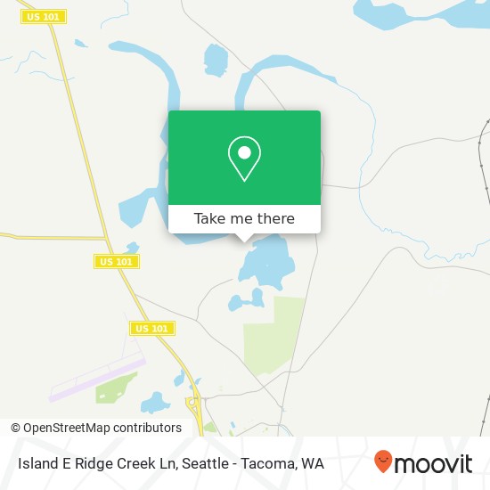 Mapa de Island E Ridge Creek Ln, Shelton (HARSTINE), WA 98584