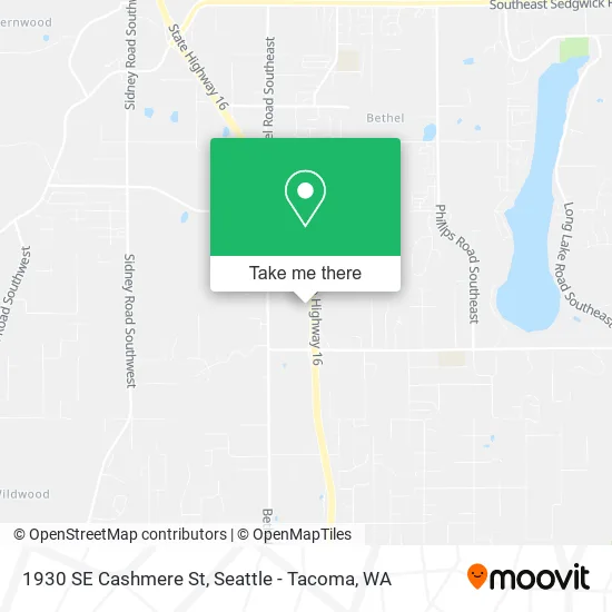 Mapa de 1930 SE Cashmere St