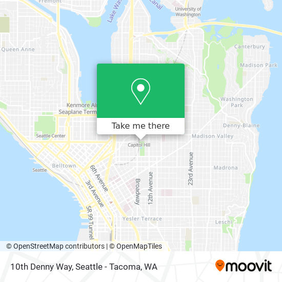 10th Denny Way map