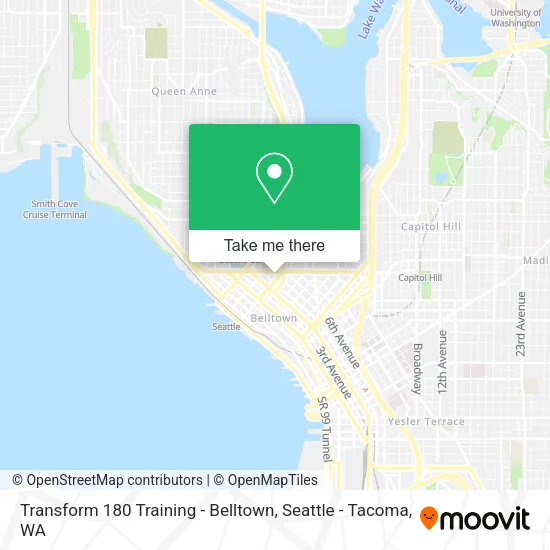 Transform 180 Training - Belltown map