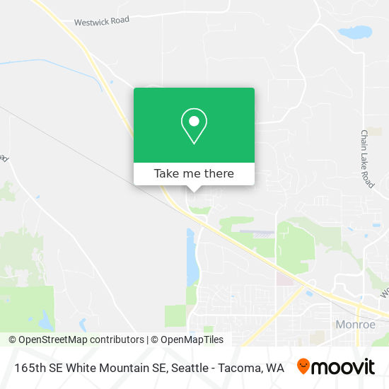 165th SE White Mountain SE map