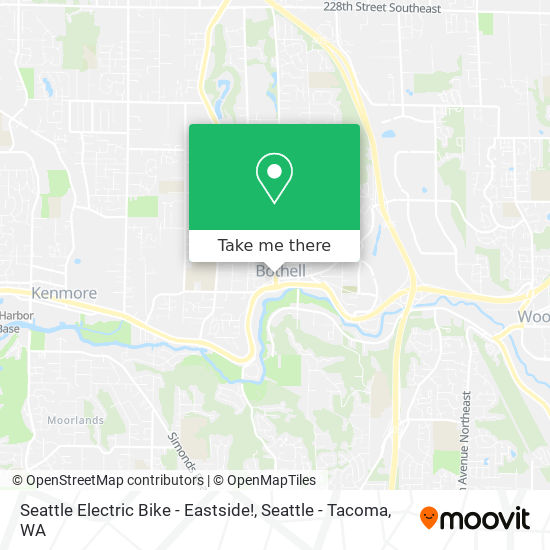 Mapa de Seattle Electric Bike - Eastside!