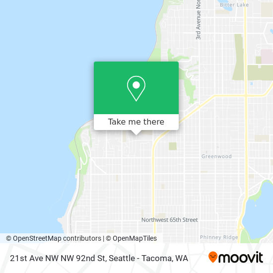 Mapa de 21st Ave NW NW 92nd St