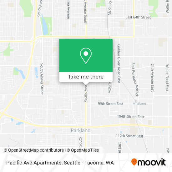 Pacific Ave Apartments map