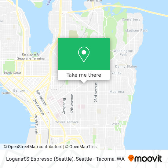 Mapa de Logana€S Espresso (Seattle)