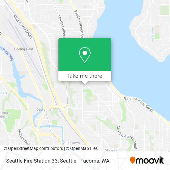 Seattle Fire Station 33 map