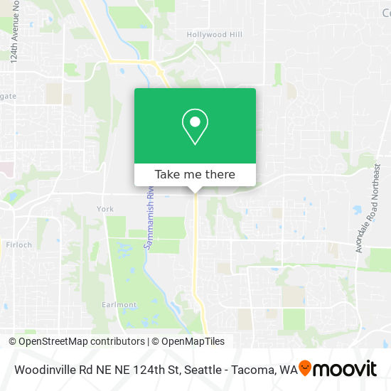 Mapa de Woodinville Rd NE NE 124th St