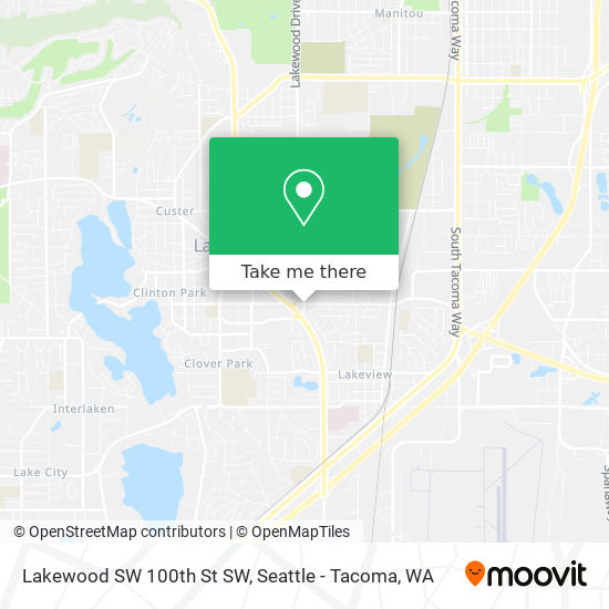 Mapa de Lakewood SW 100th St SW