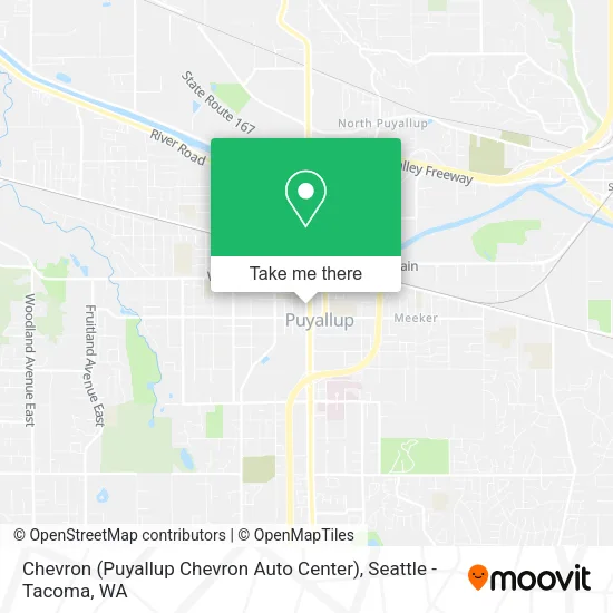 Mapa de Chevron (Puyallup Chevron Auto Center)