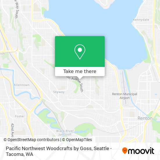 Mapa de Pacific Northwest Woodcrafts by Goss