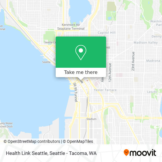 Mapa de Health Link Seattle