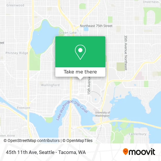 Greenwood Maps Fremont County Wy How To Get To 45Th 11Th Ave In Seattle By Bus Or Light Rail?