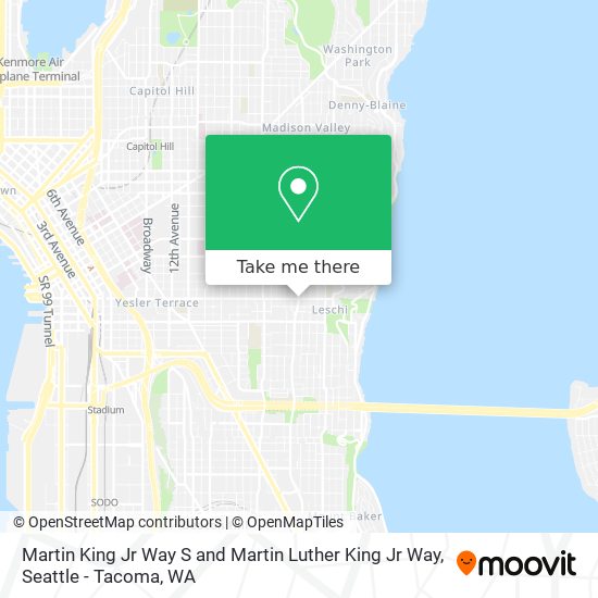 Martin King Jr Way S and Martin Luther King Jr Way map
