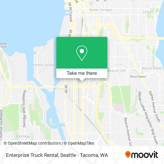 Enterprise Truck Rental map