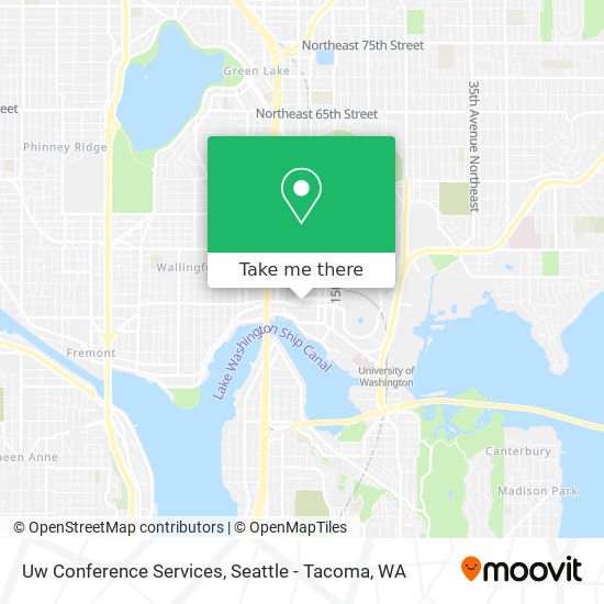 Uw Conference Services map