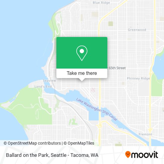 Ballard on the Park map