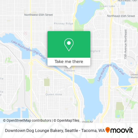 Downtown Dog Lounge Bakery map