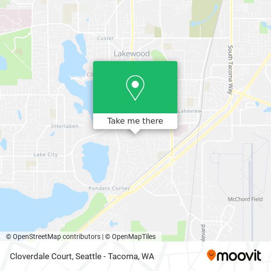 Cloverdale Court map