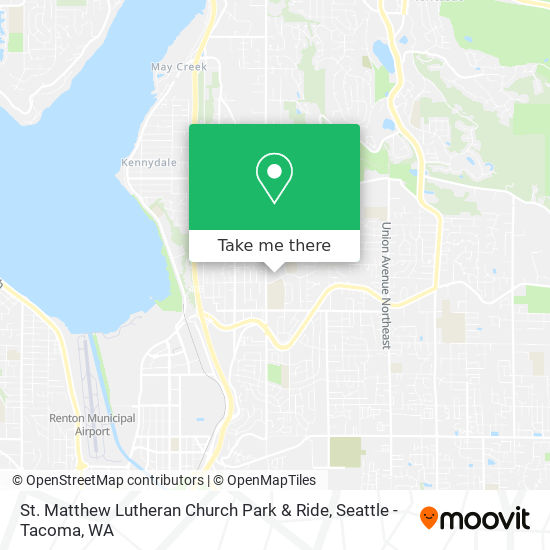 St. Matthew Lutheran Church Park & Ride map