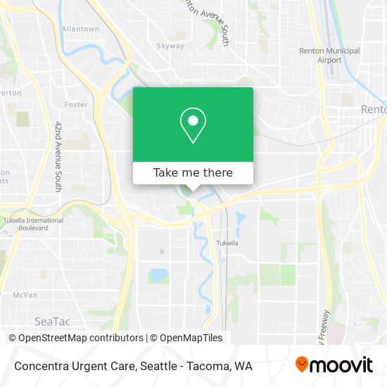 Concentra Urgent Care map